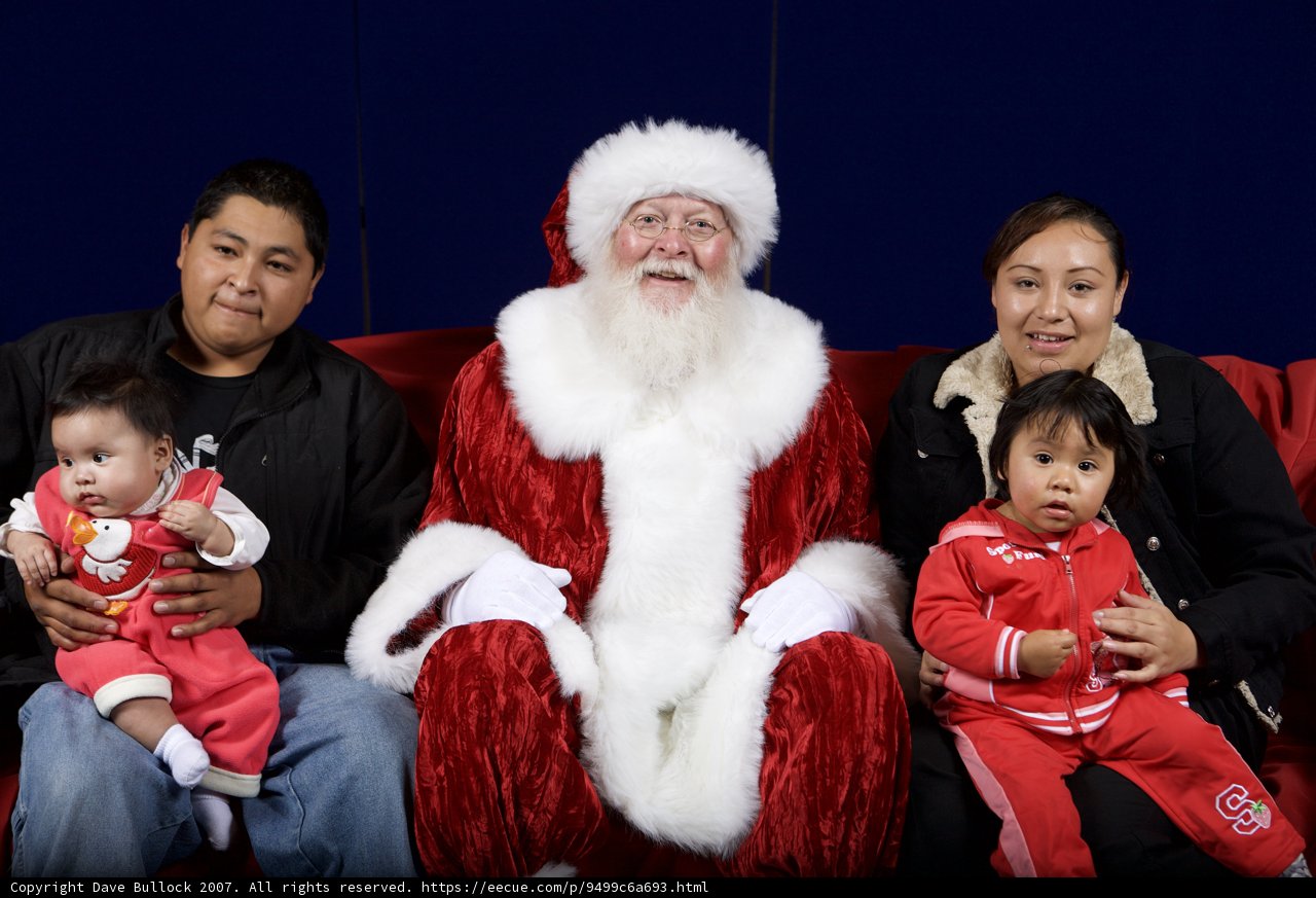 Santa Claus Makes a Special Appearance at the New Year's Eve Party