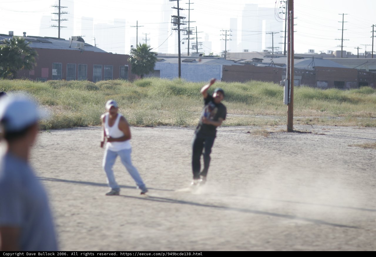 Playing Baseball on the Dirt Field