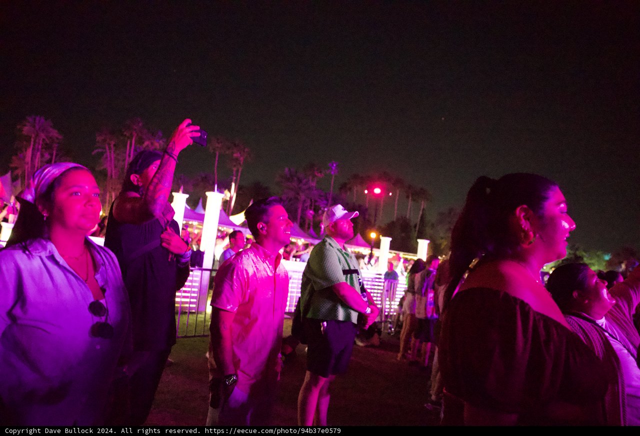 Purple Hues and Festival Views: A Night at Coachella 2024