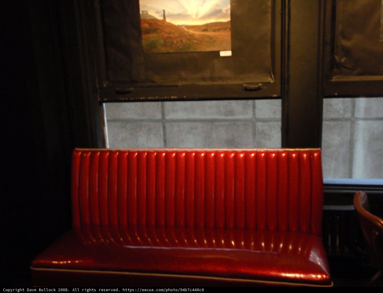 The Bold Red Leather Bench