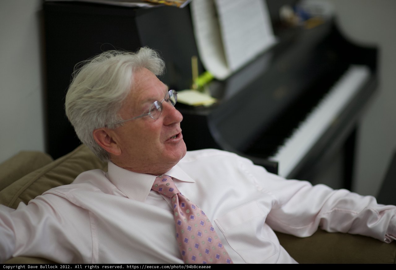 Pink-Tied Pianist Poses Pre-Performance