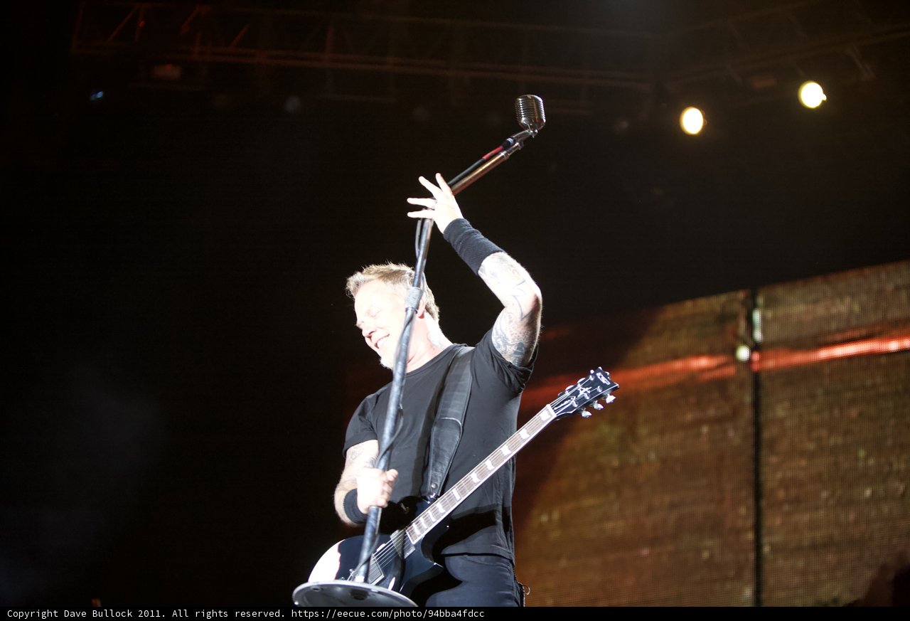 James Hetfield Rocking the Stage at Big Four Festival