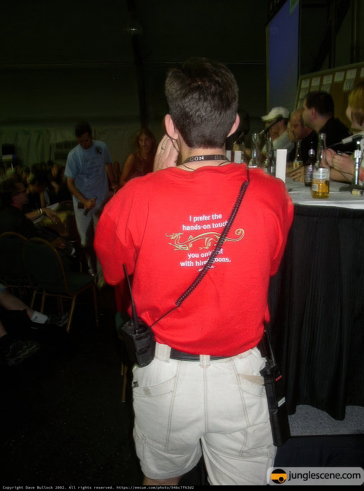 At the Bar in Red