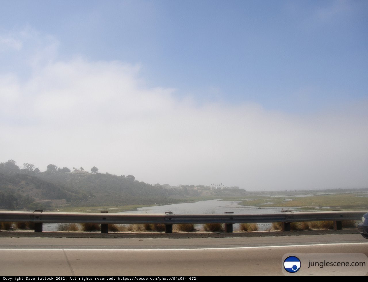 Driving along the river