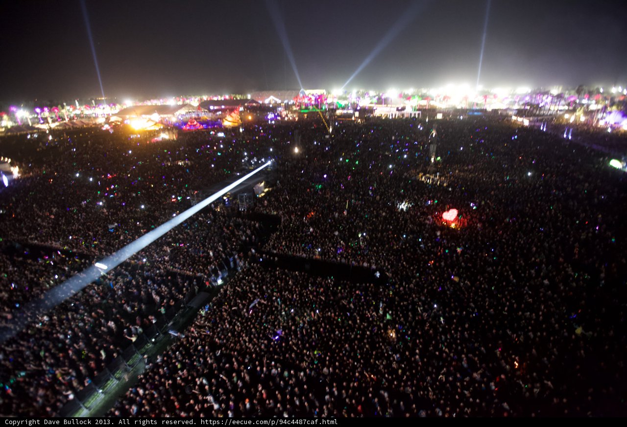 Lights and Crowds at Coachella