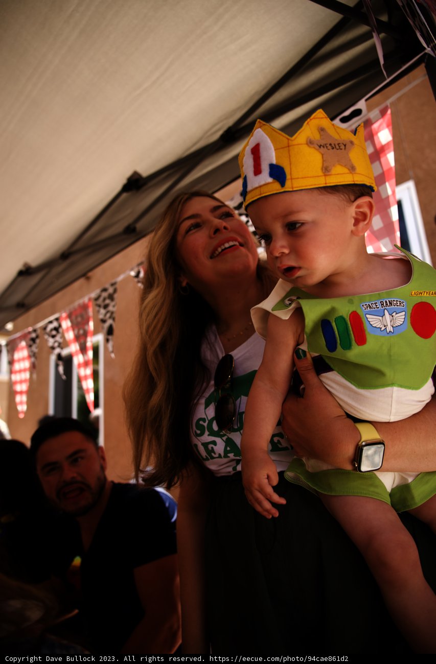 A Cherished Embrace at Wesley's First Birthday Party