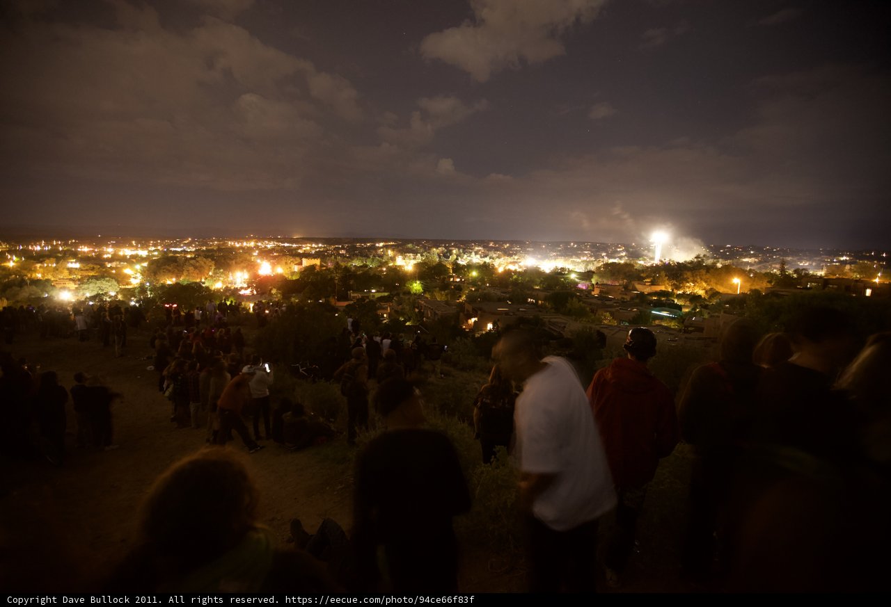 Nighttime Festivities on the Hillside