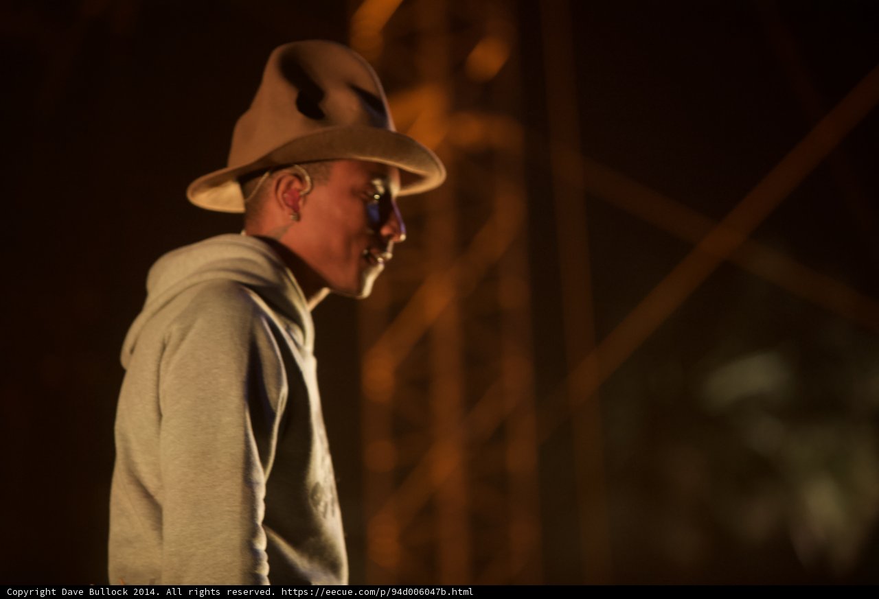 Pharrell Williams Rocks a Classic Cowboy Hat at Coachella
