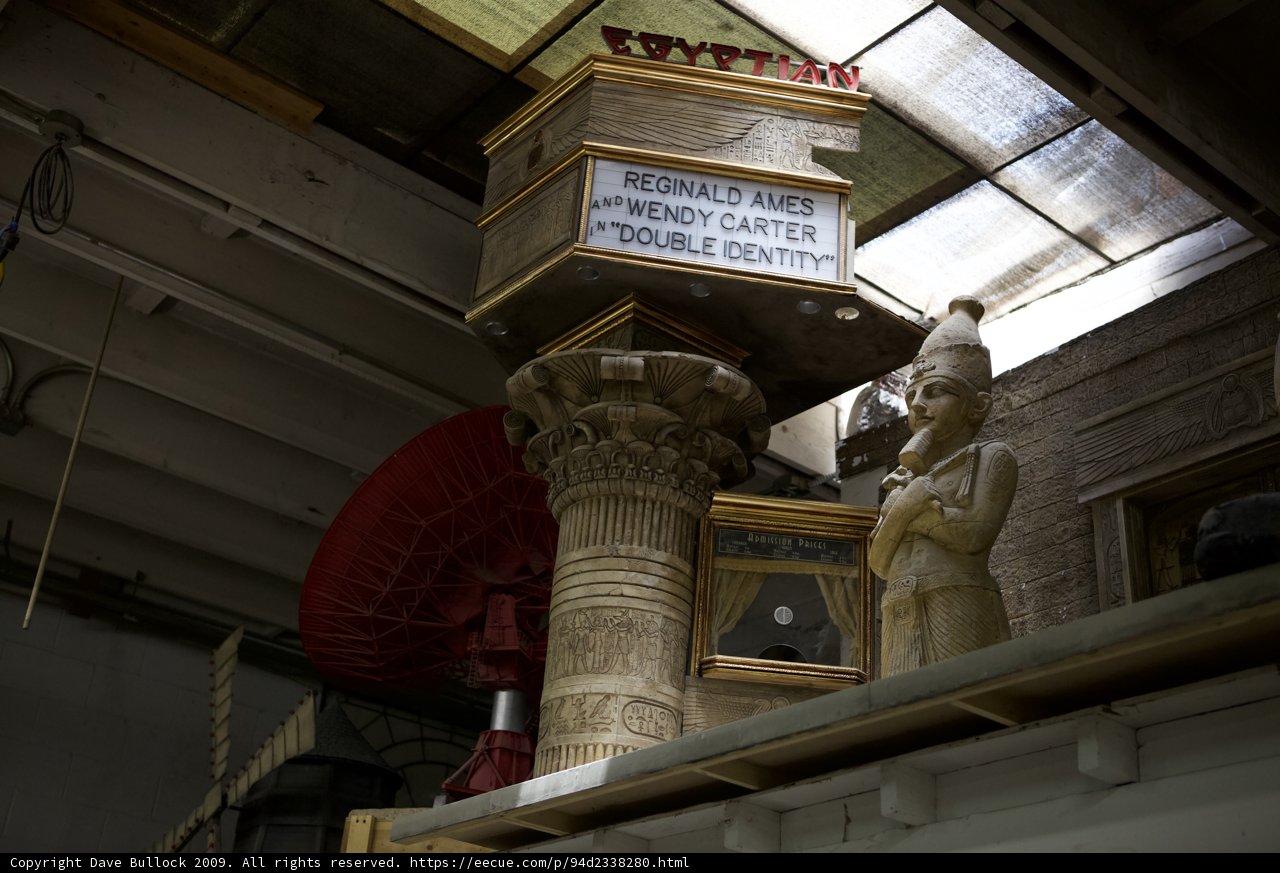 Egyptian God Statue in an Architectural Masterpiece