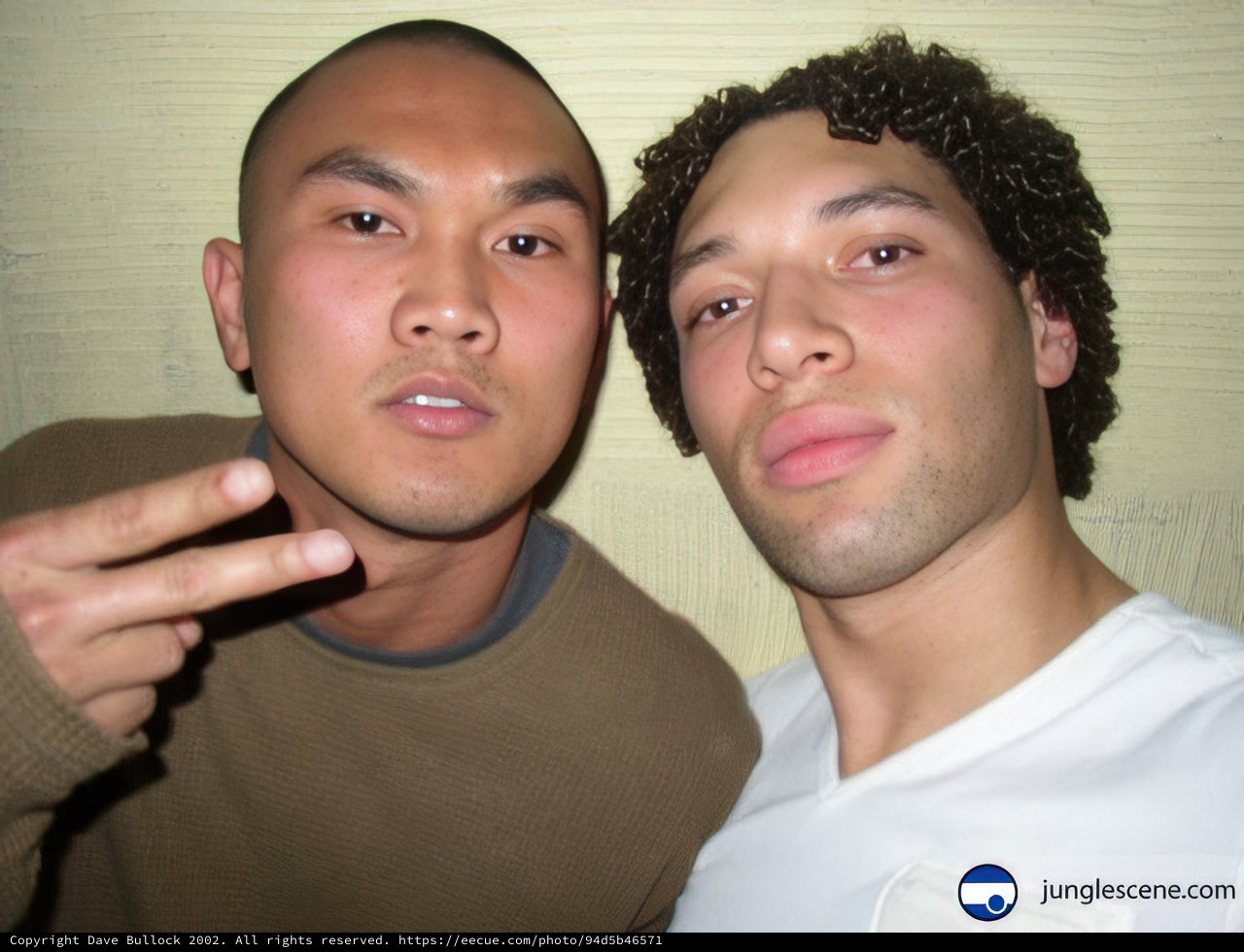Two Men Striking a Pose