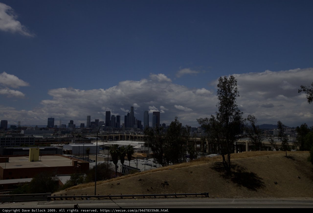 Los Angeles Metropolis under a Cloudy Sky