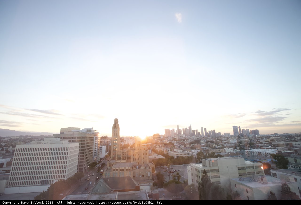 Sunset over the Urban Skyline