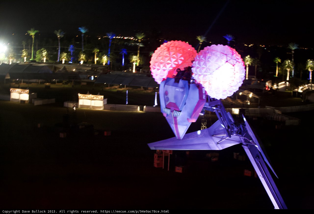 Illuminated Balloon in the Night Sky