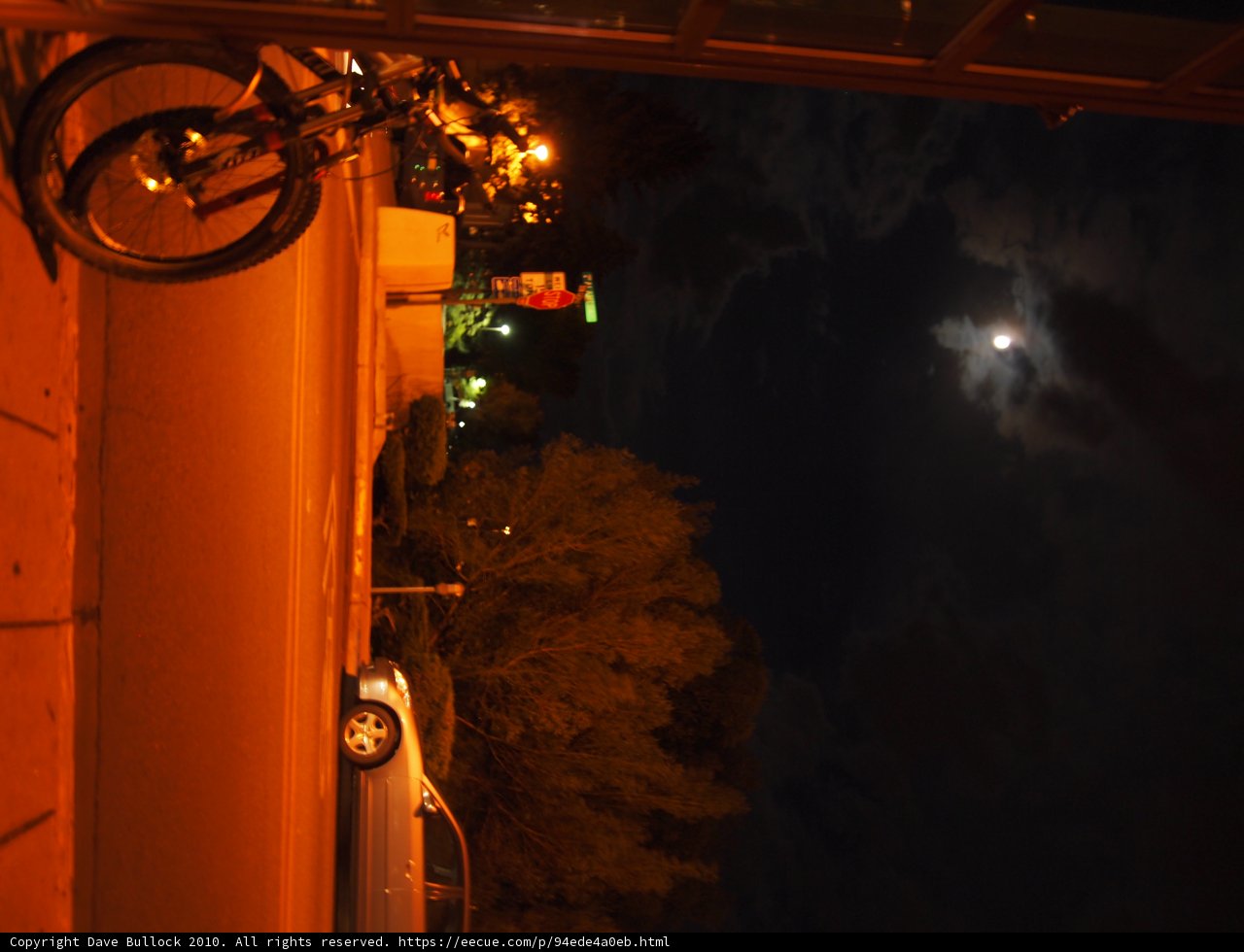 Nighttime Bicycle Parking