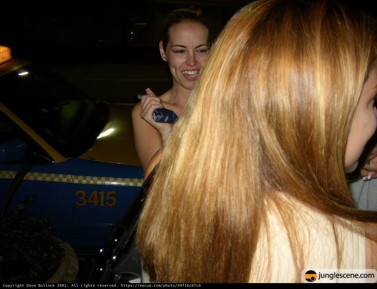 Blonde Beauty Chats with Friend