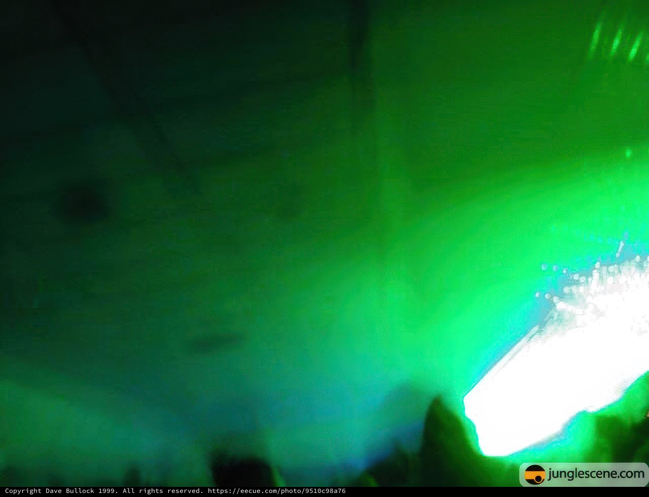 Glowing Green Spotlight