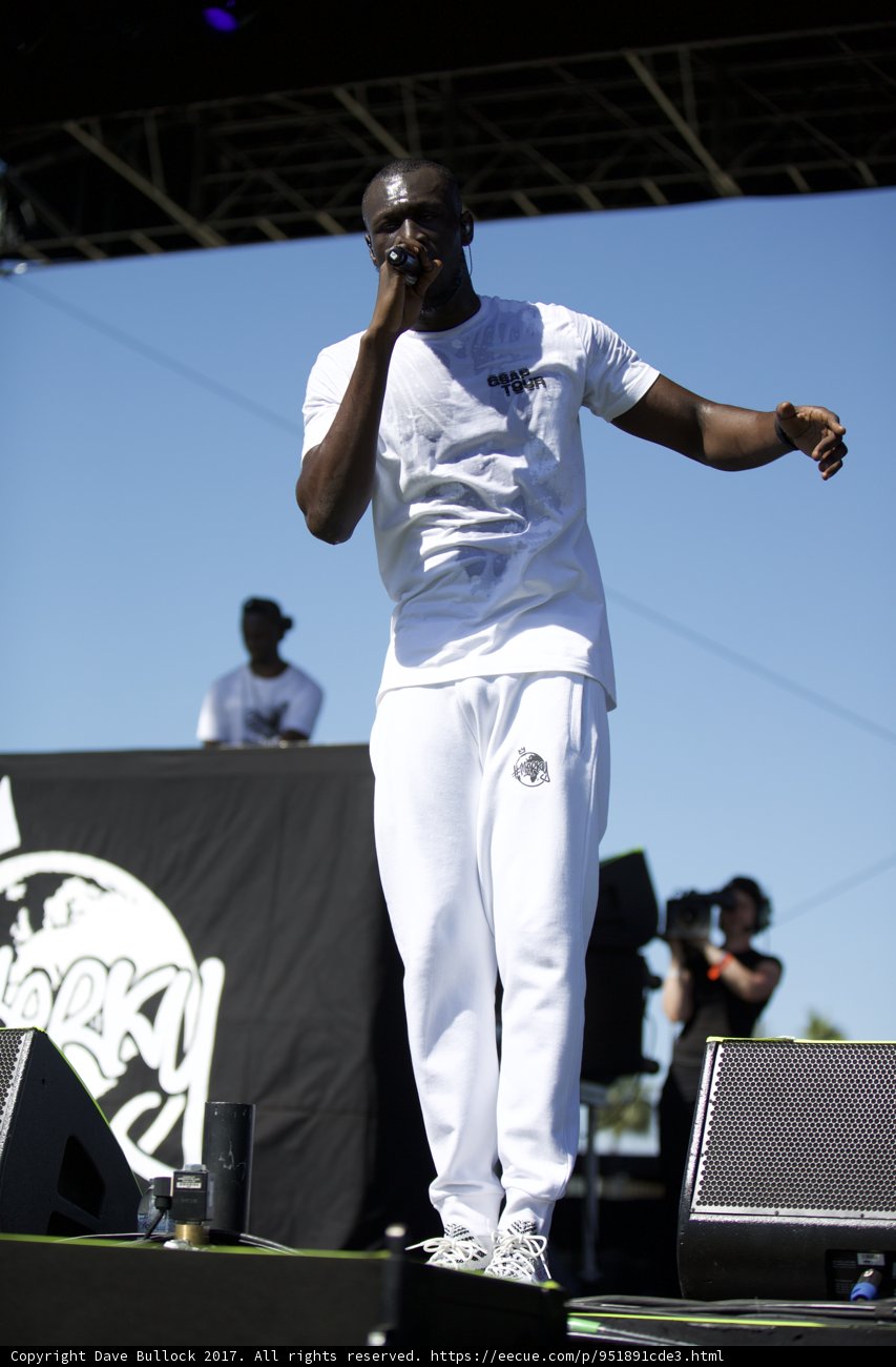 Stormzy Rocks Coachella Stage in Black and White Attire