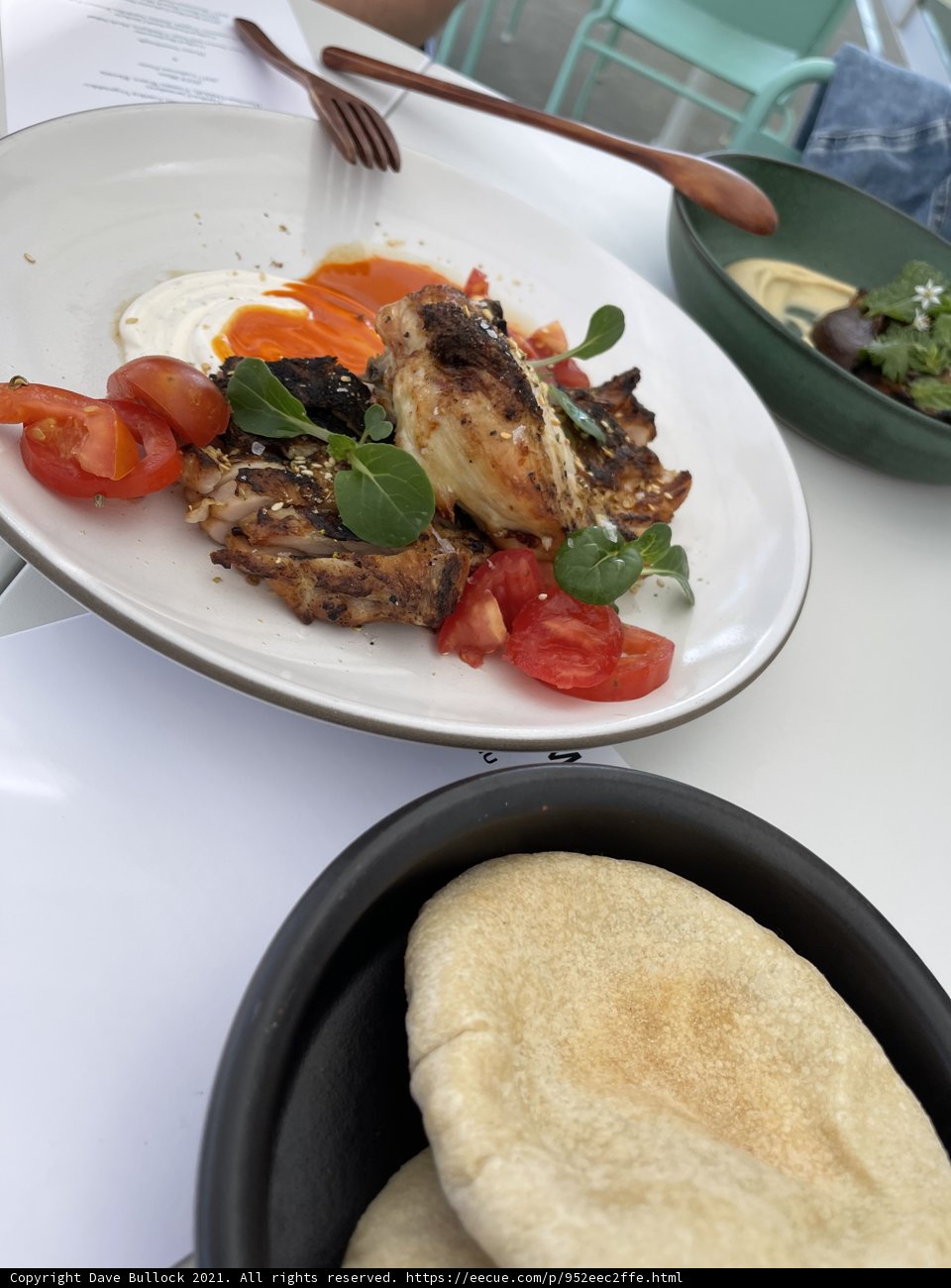 Brunch at Napa: Delicious Food Presentation with Pita Bread