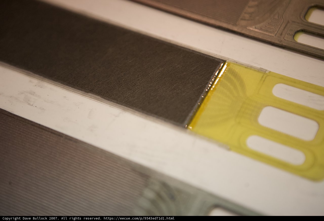 Metal Strips with Yellow Tape for Tarmac