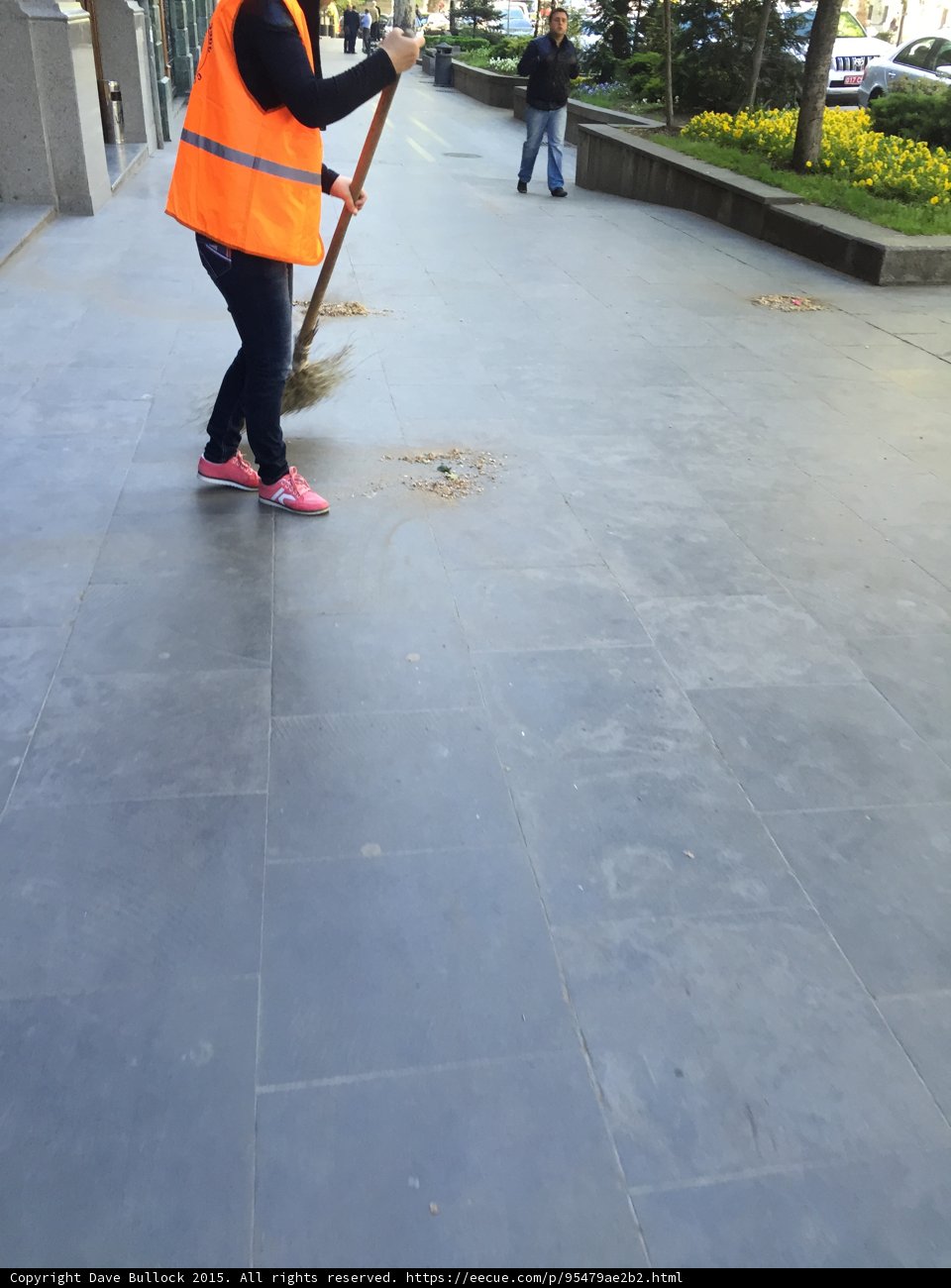 Sweeping the Sidewalk