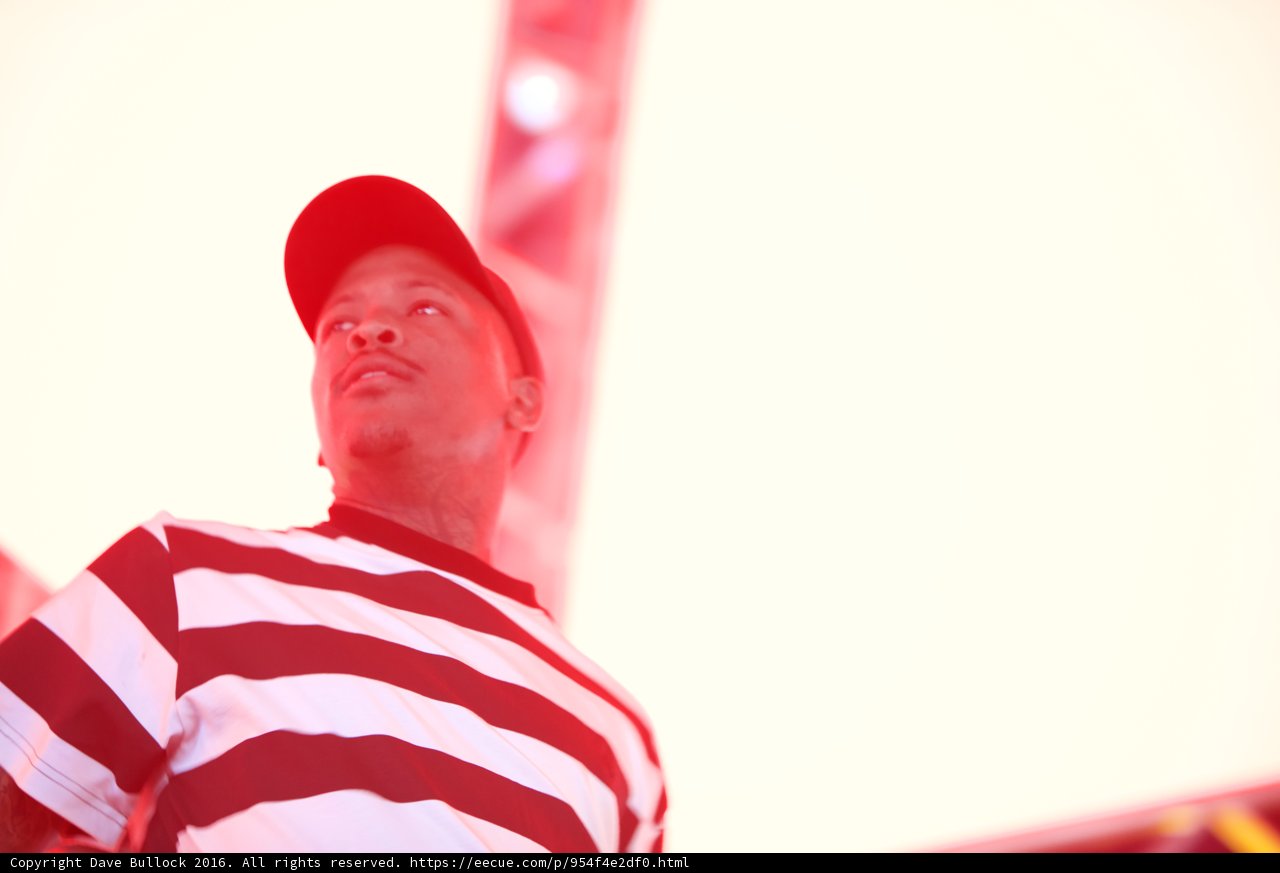 YG's Striped Shirt and Red Cap