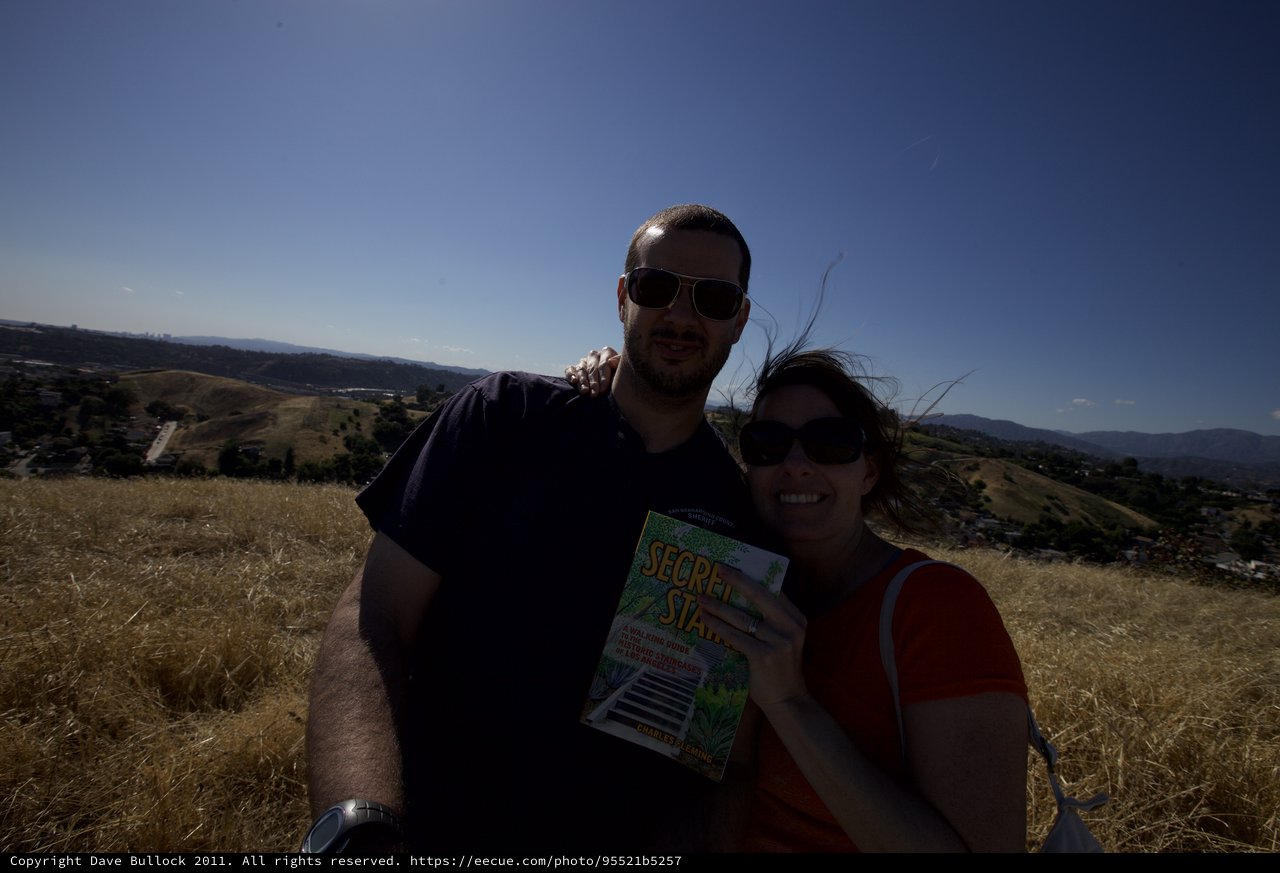 Couple Celebrates Hillside Adventure with Secret Stairs Book