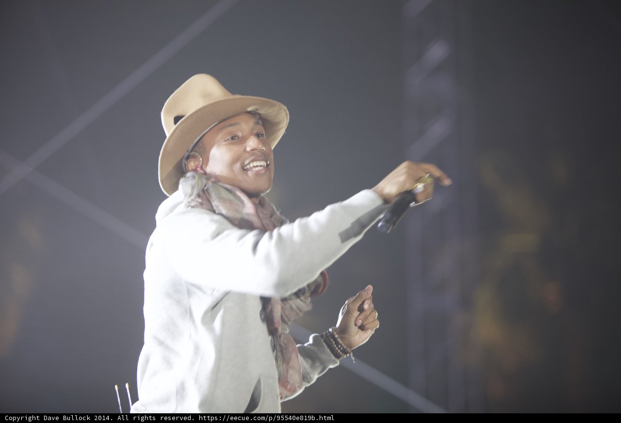 Pharrell Williams Rocks the Stage at the 2012 Grammys