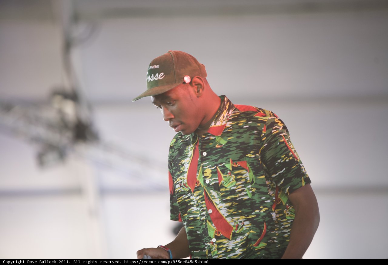 Tyler, The Creator - Green Shirt and Baseball Cap