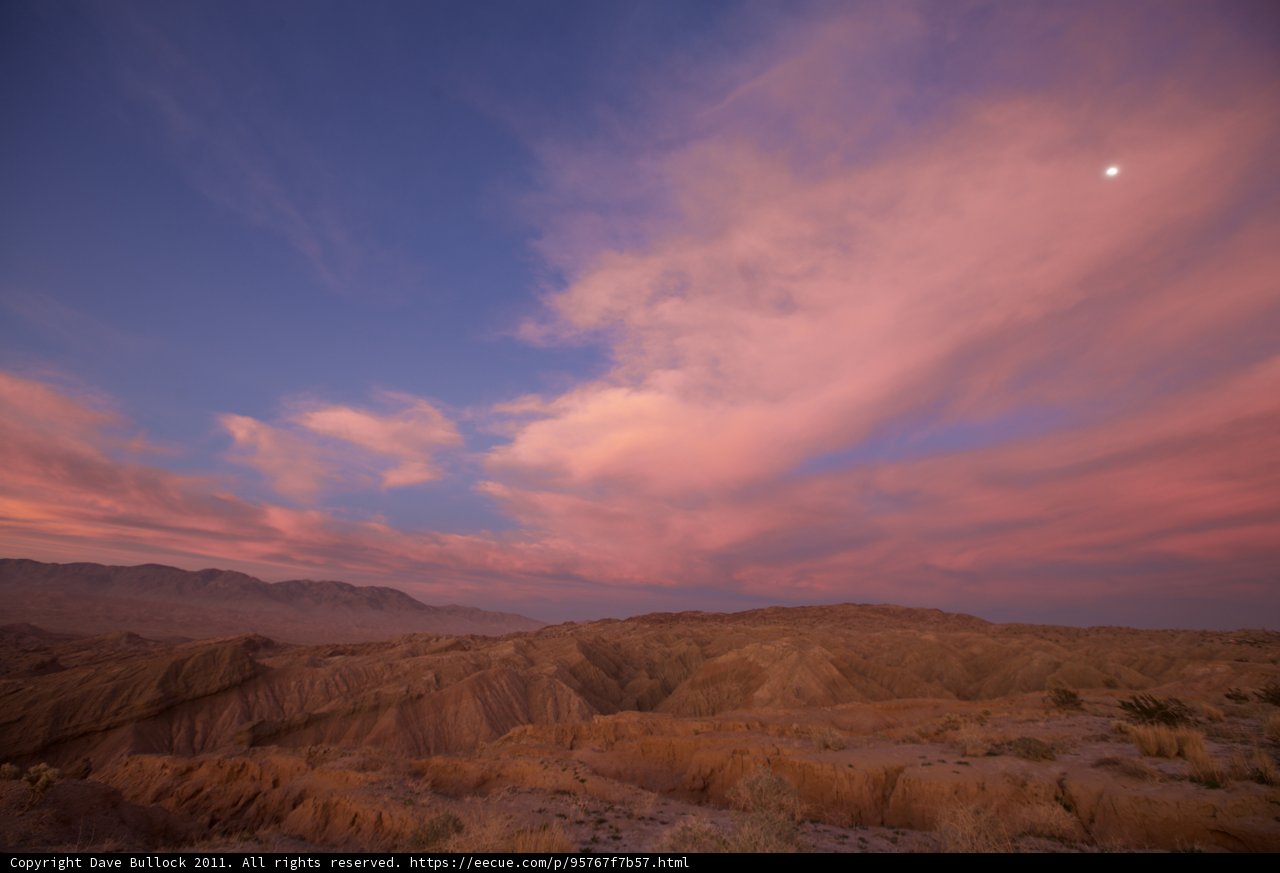 Moonrise over the Desert