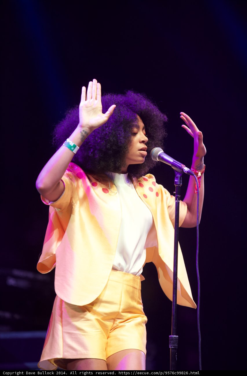Solange Rocks the Stage in a Bold Yellow Suit