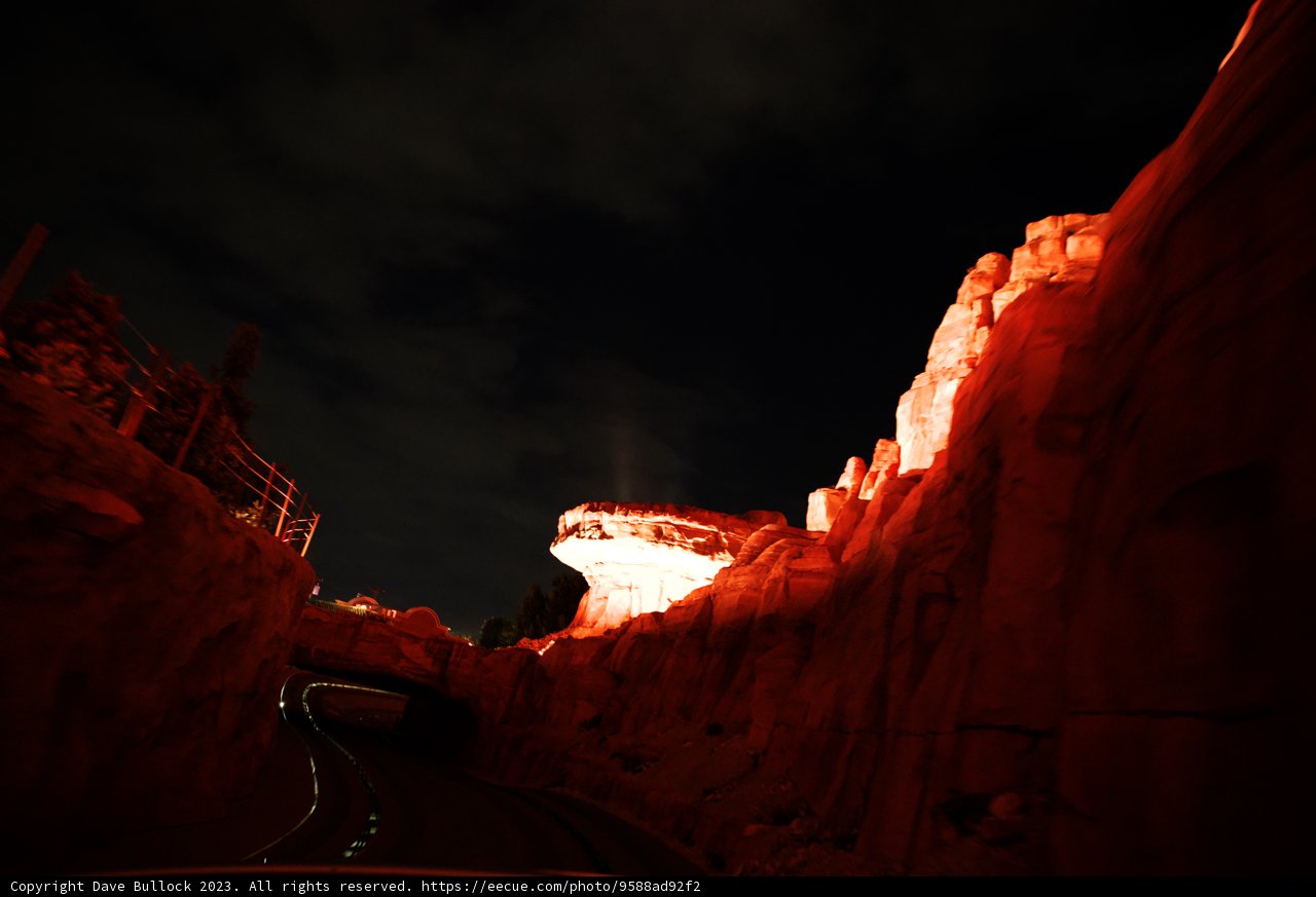Nighttime Canyon Road Adventure