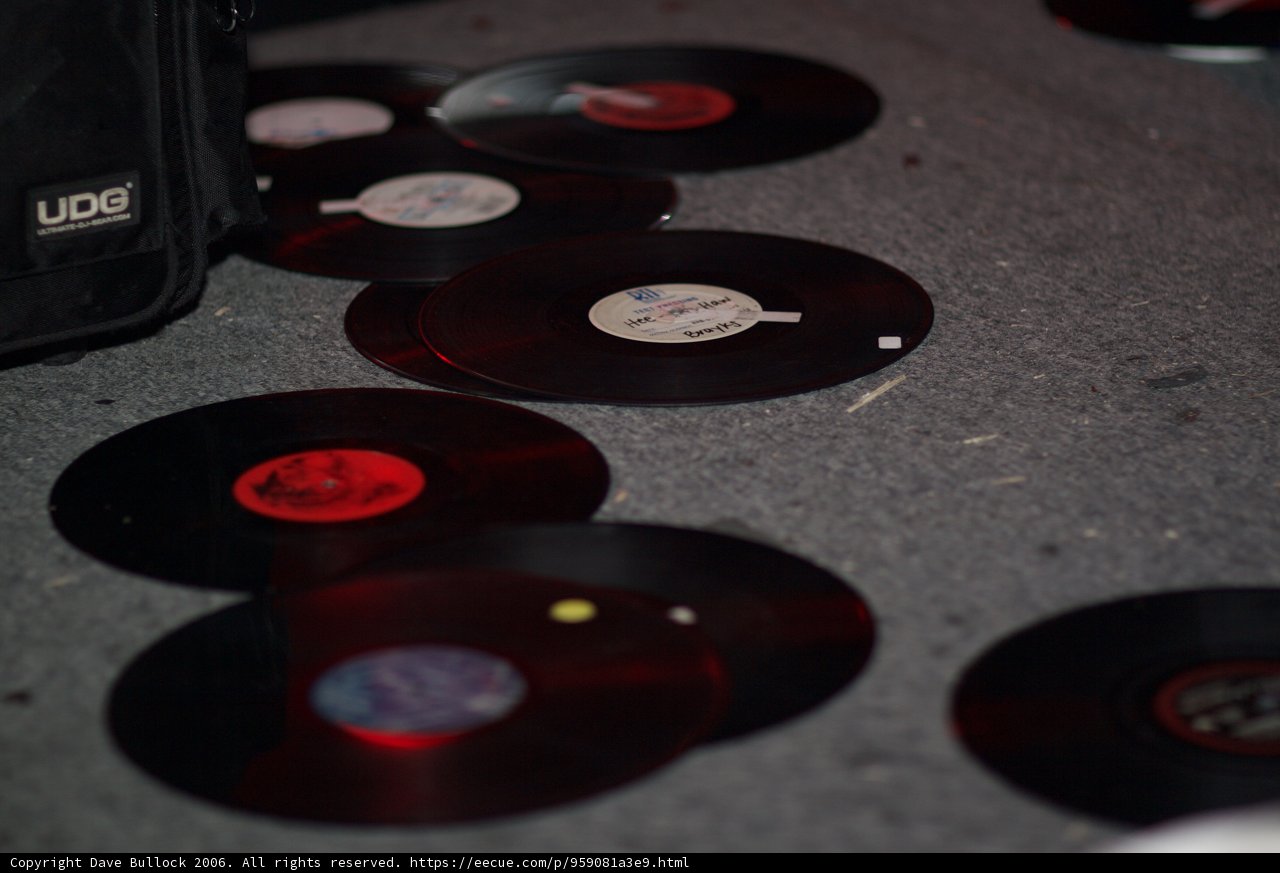 A Collection of Black and Red Vinyl Records