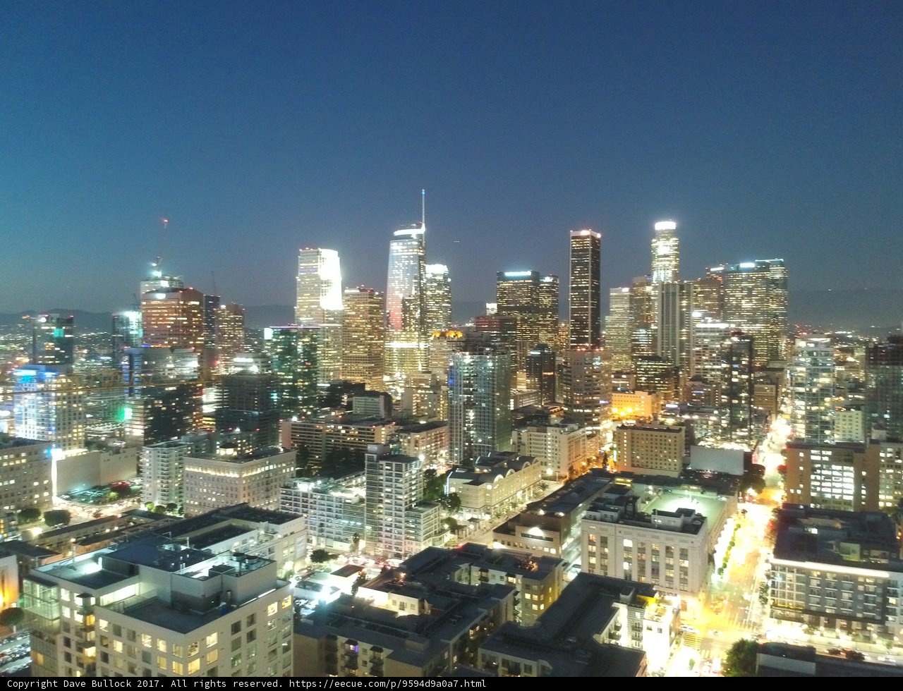 Lights Illuminate the City Skyline