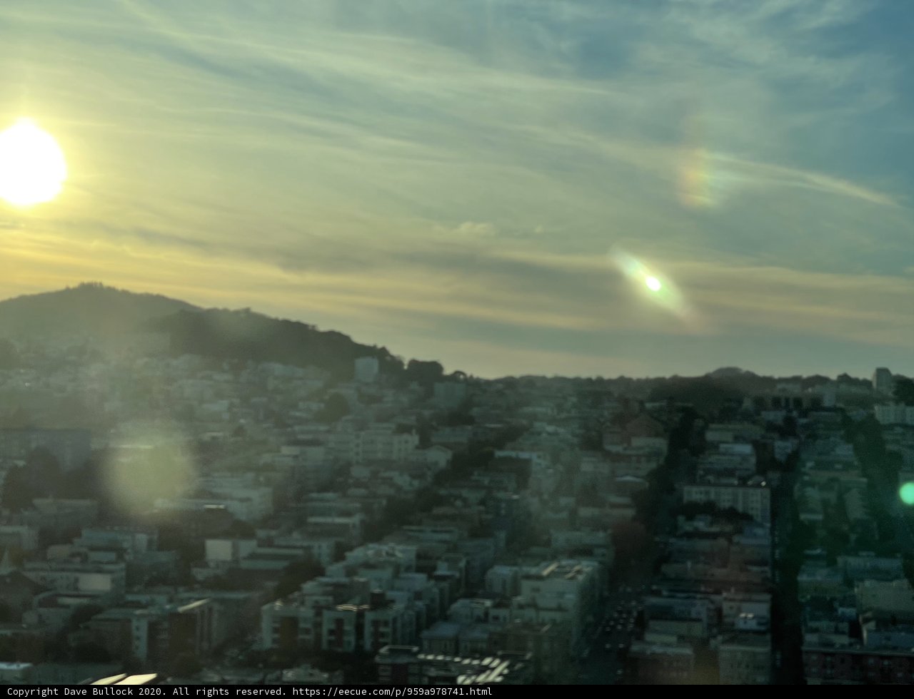 Sunset over the San Francisco Skyline