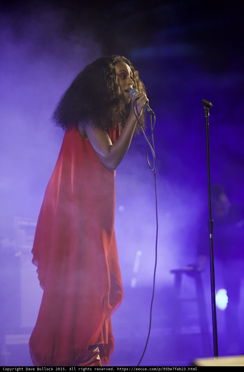 Solange Singing Mic Stand Keyboardist Background Purple
