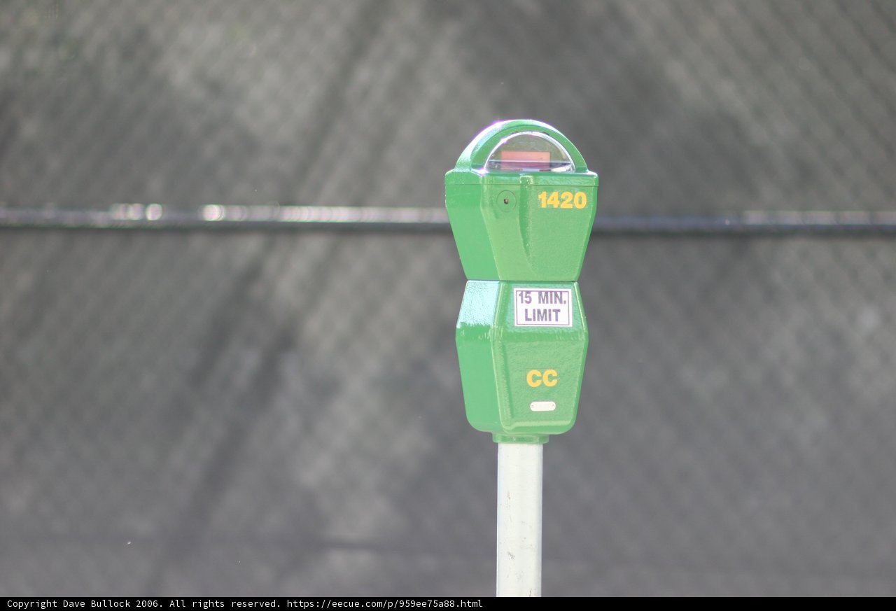 Green Parking Meter in Little Tokyo