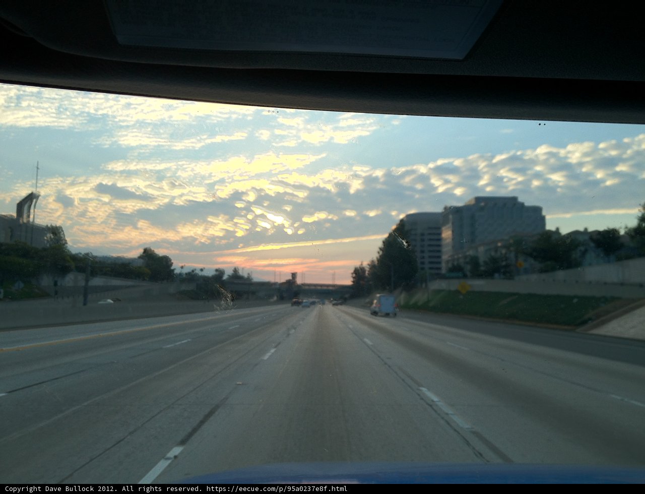 Driving on the Pasadena Freeway