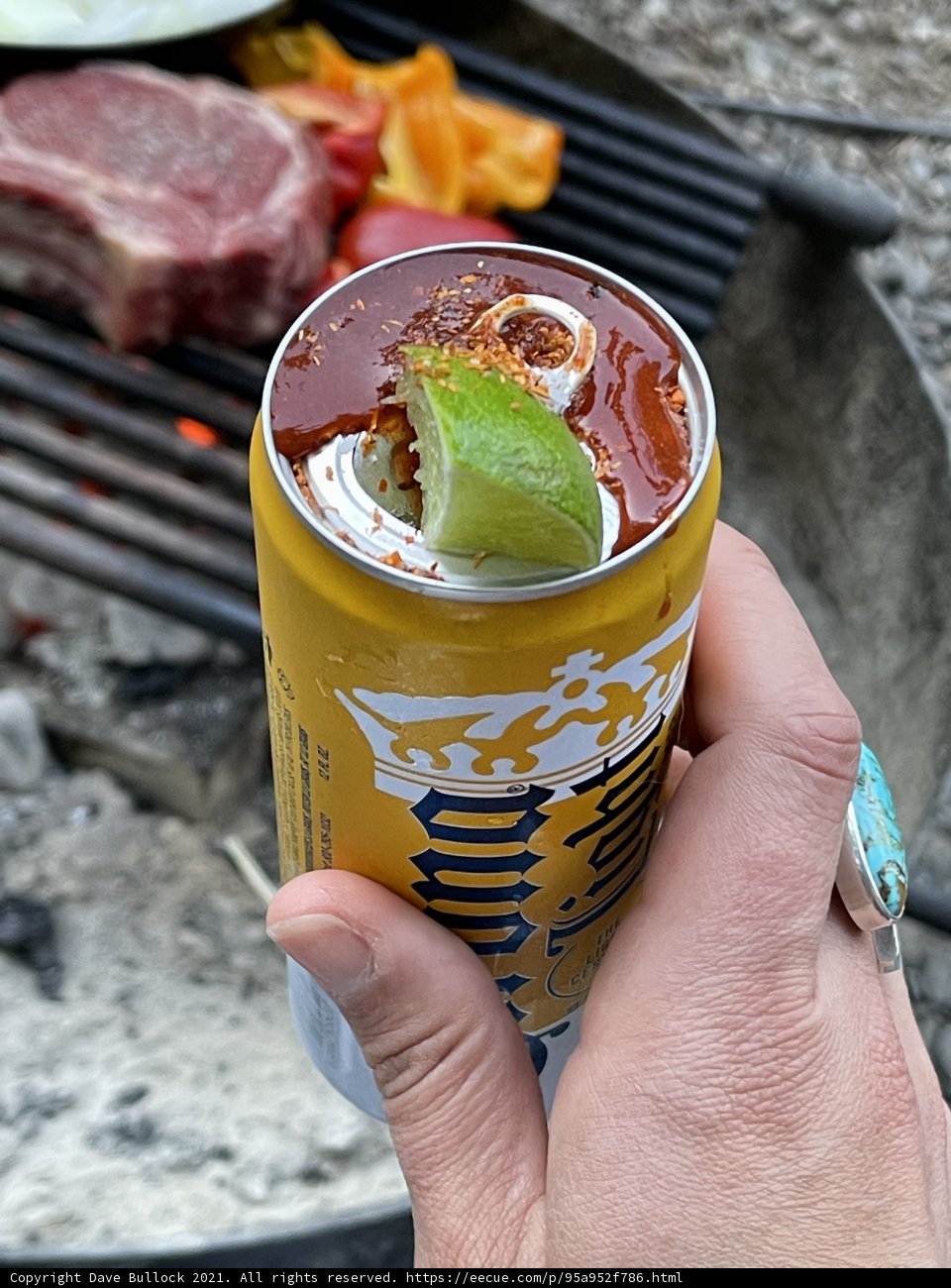 Relaxing with a Refreshing Beer and Lime
