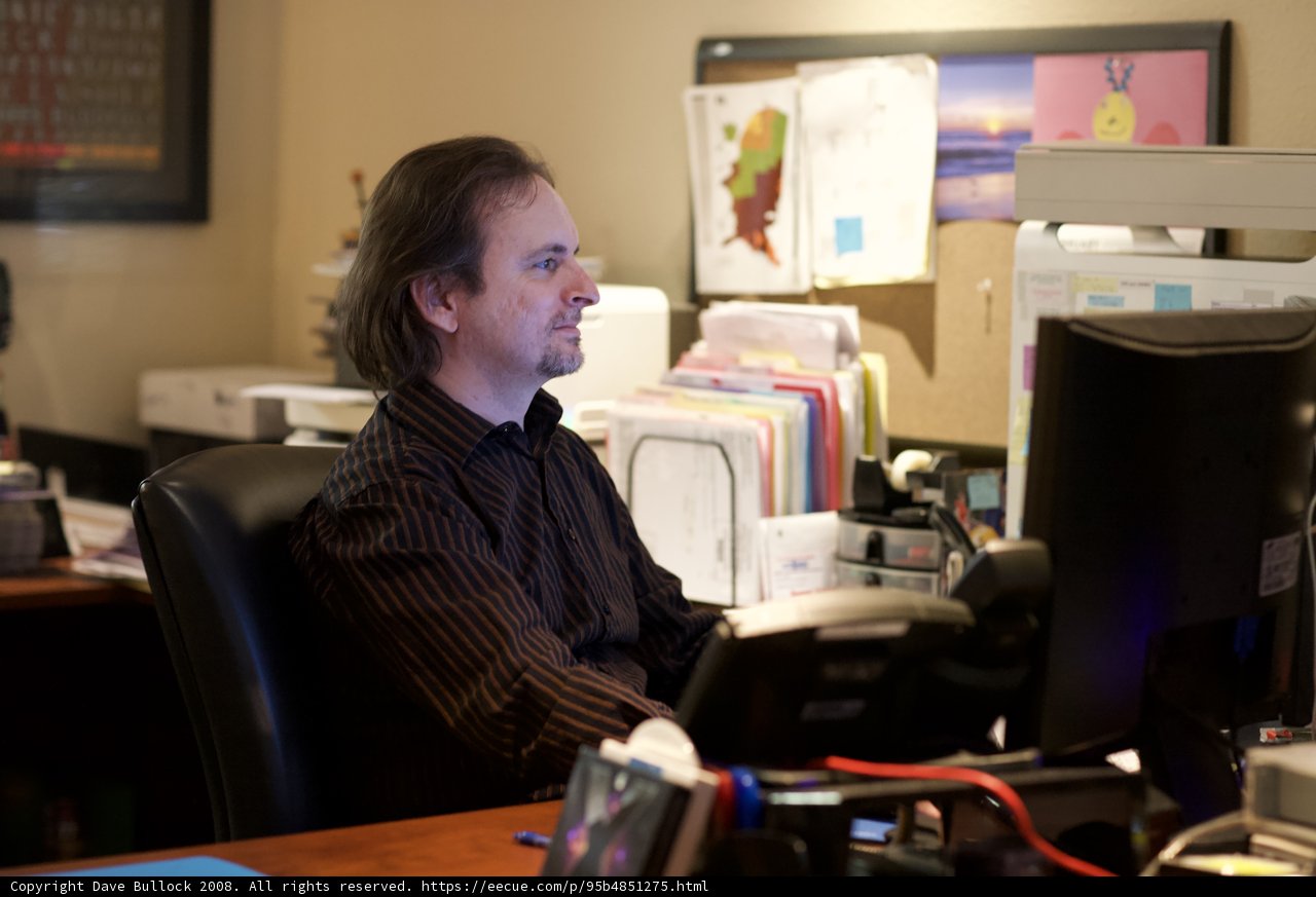 Michael R at His Desk