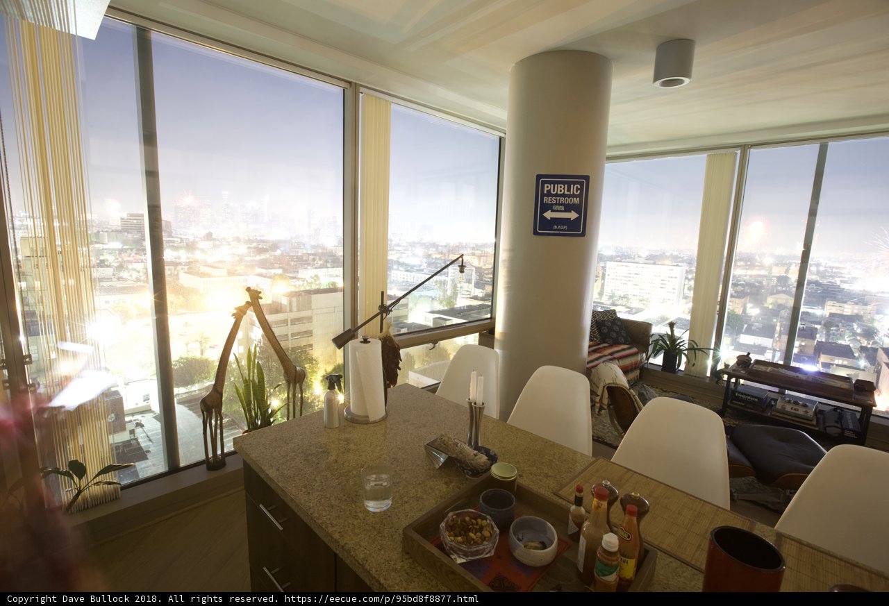 Cityscape Views from a Luxurious Penthouse
