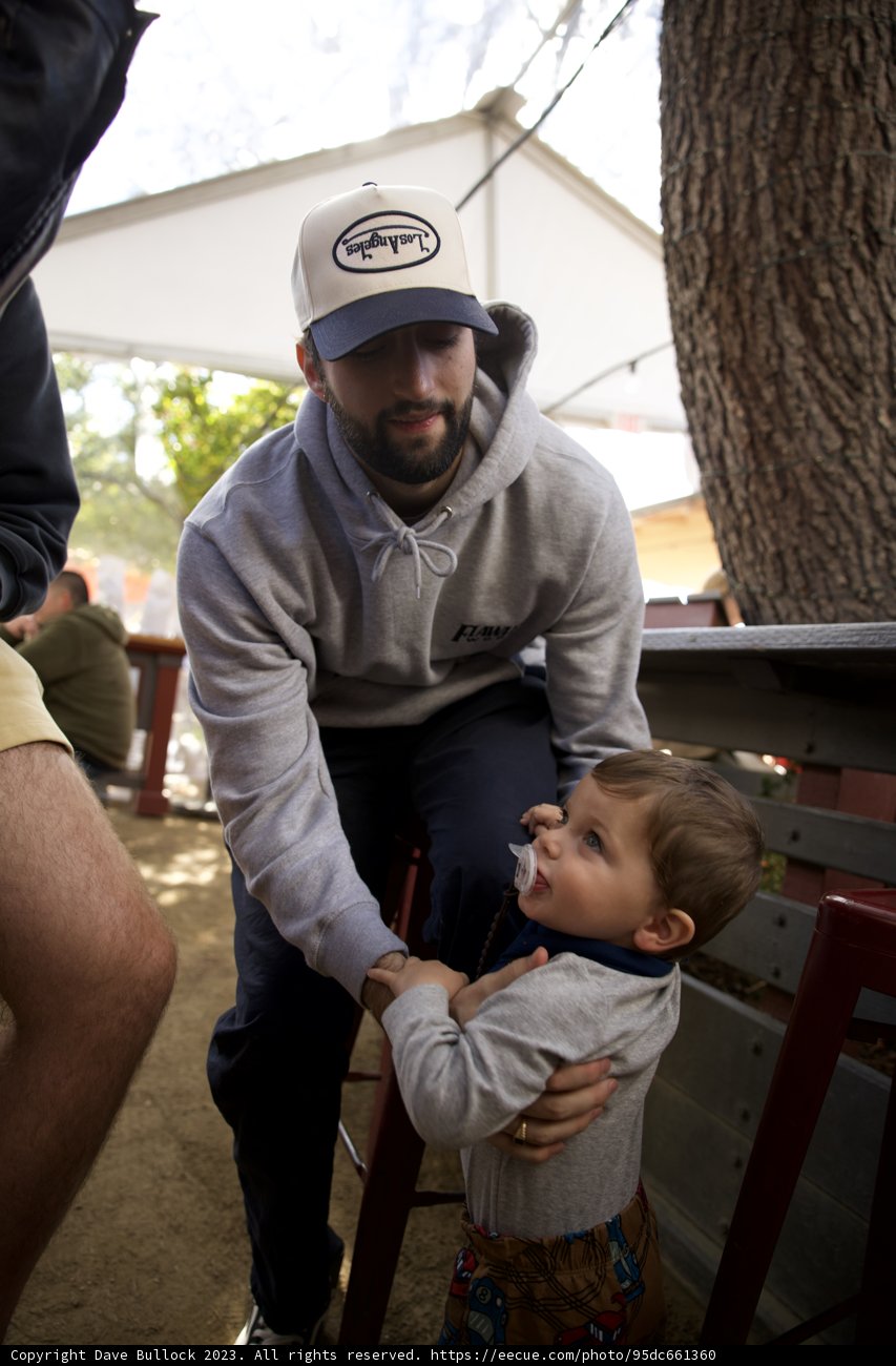 Father-Son Moments in Downtown Sonoma