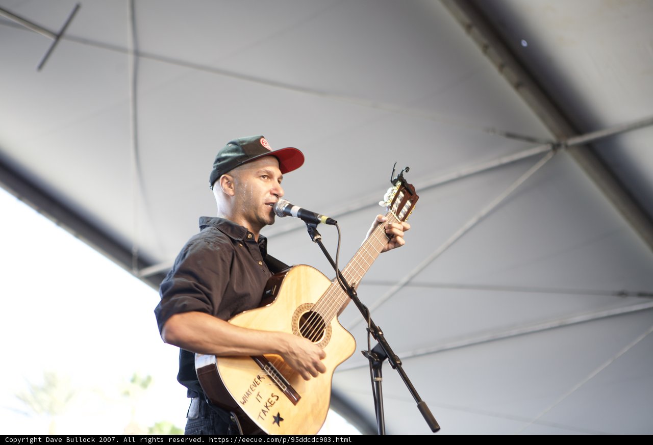 Tom Morello Shreds on his Electric Guitar at Coachella Saturday