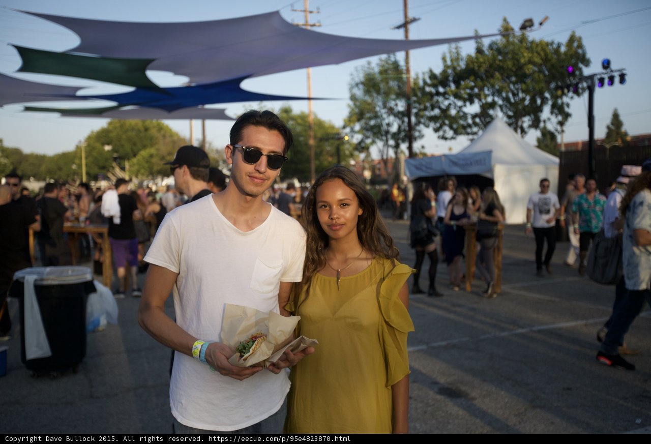 Couple with Festival Food