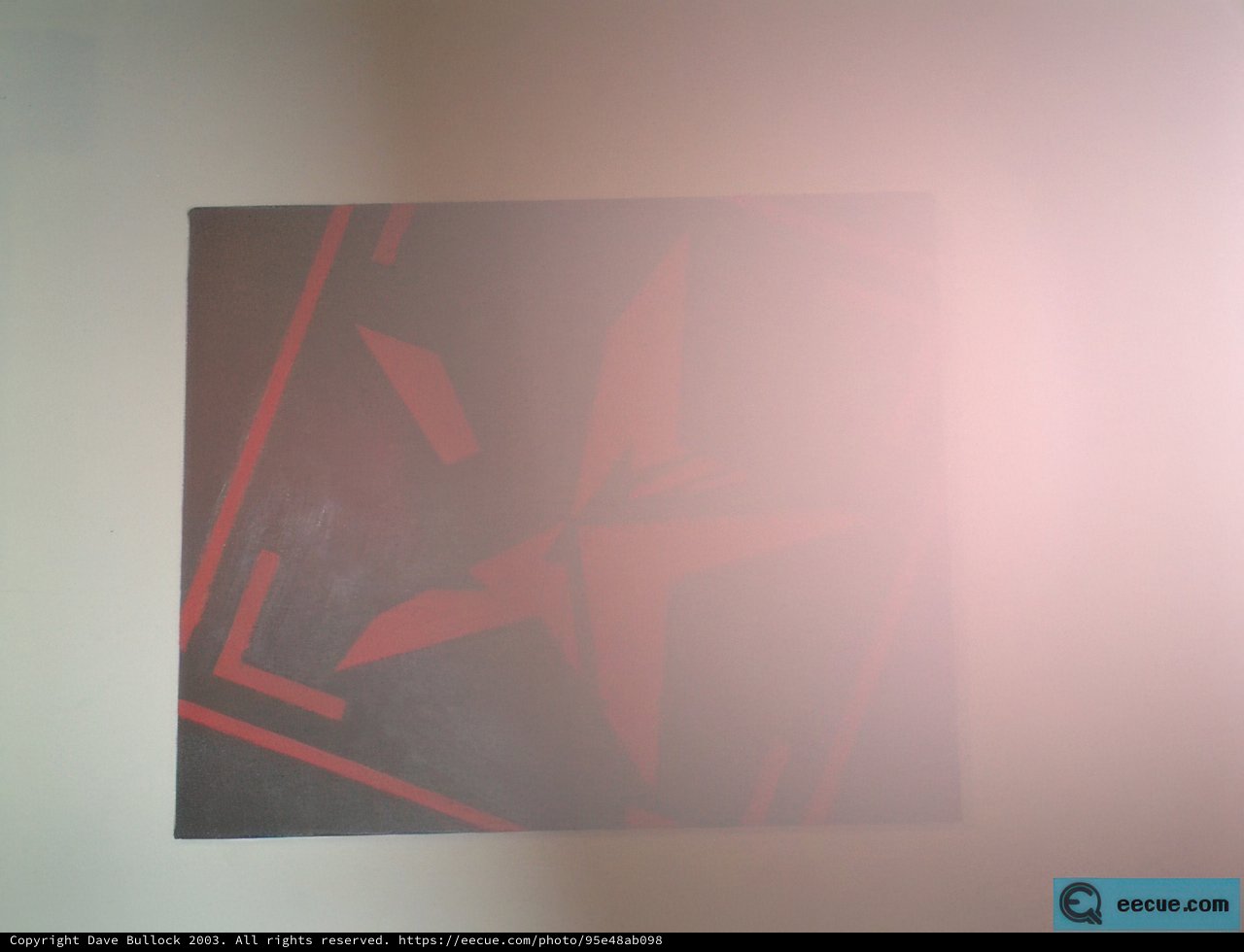 Bold Star Art in Minimalist Setting