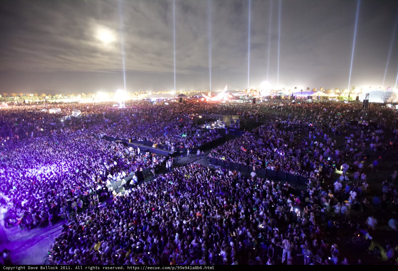 Lights and People Collide at Coachella