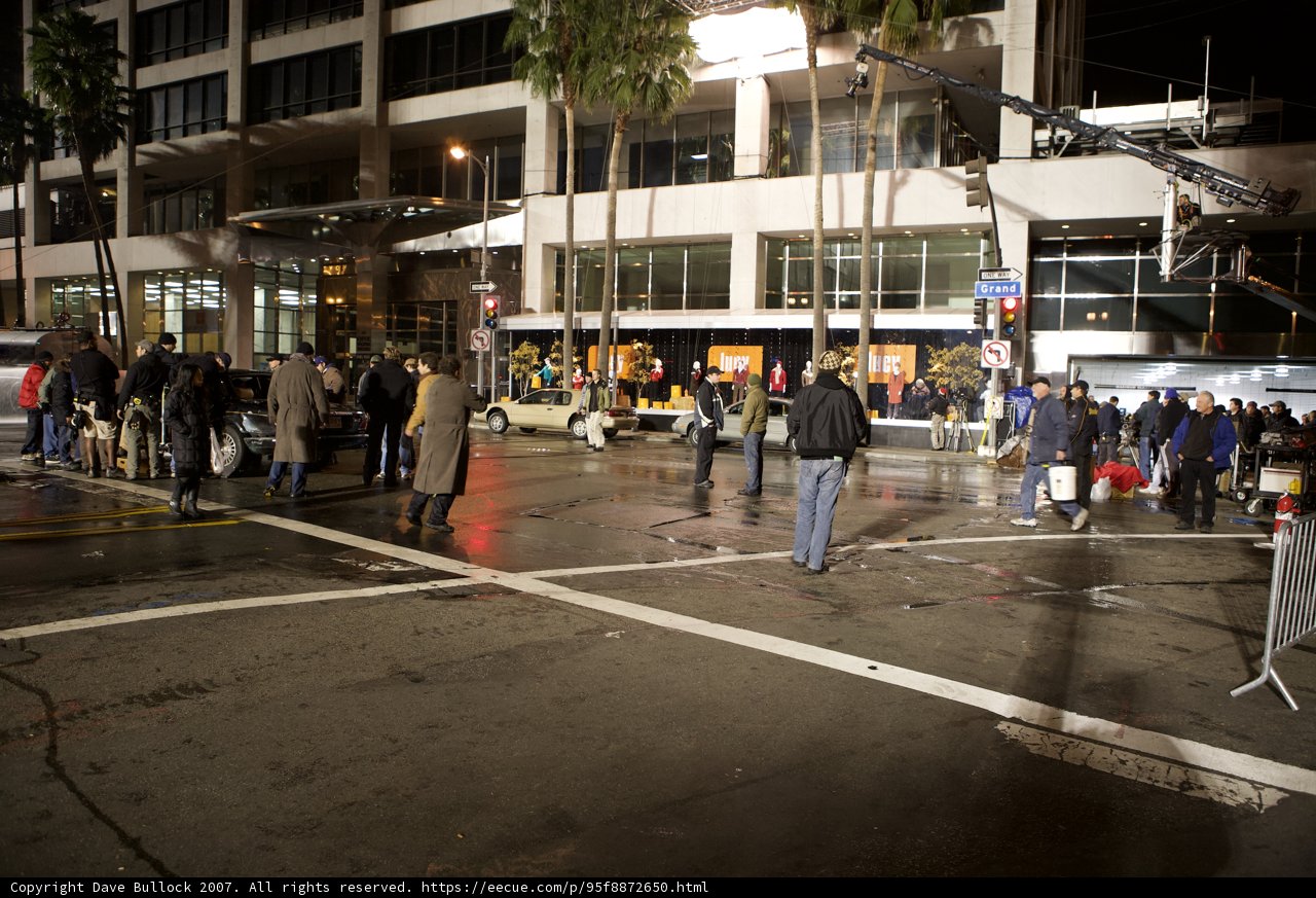 Urban Intersection at Night