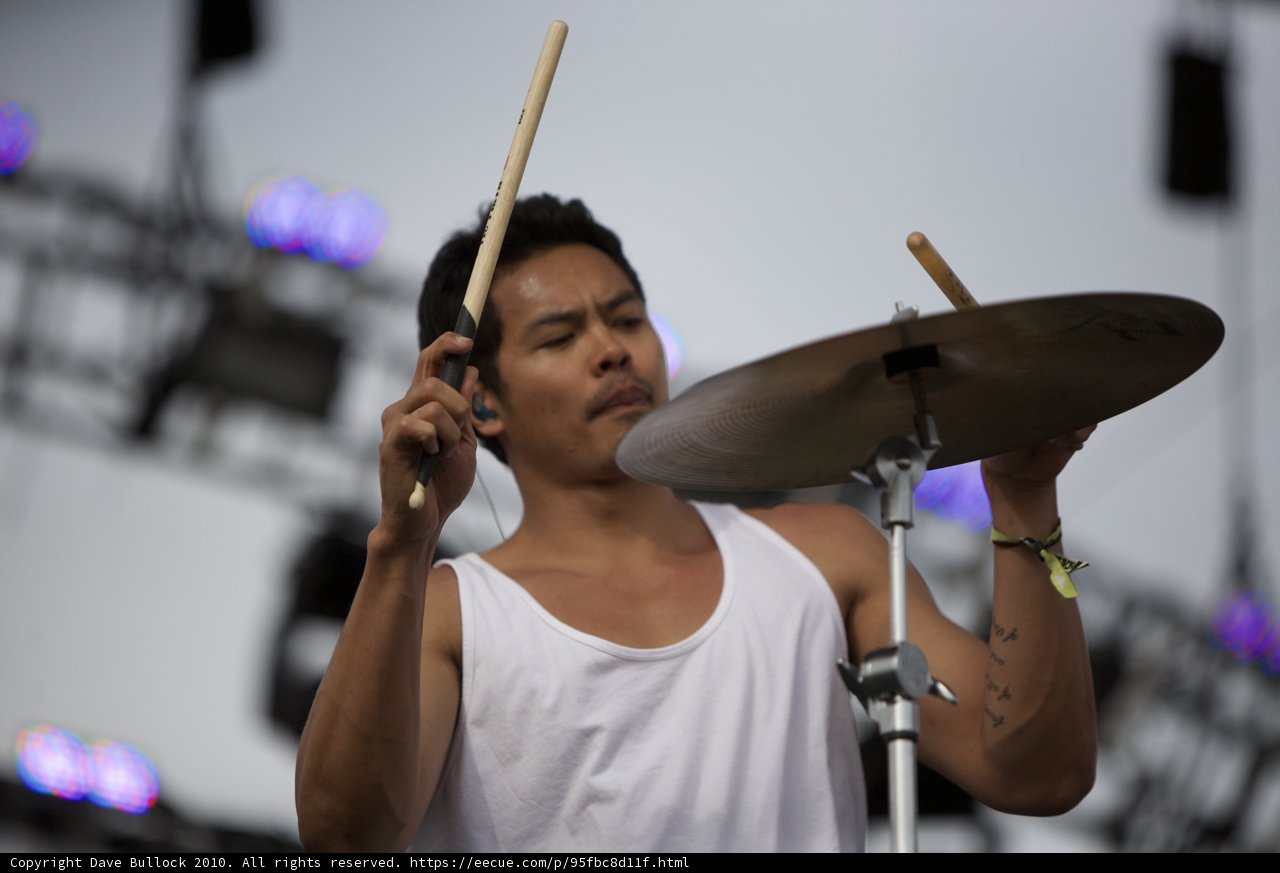 Drumming away at Coachella