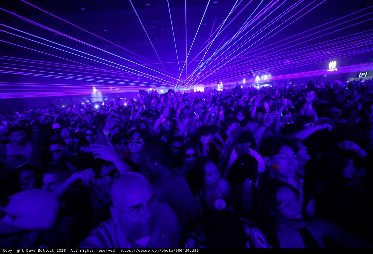 Laser Light Show Ignites Wobbleland 2026 Dance Floor