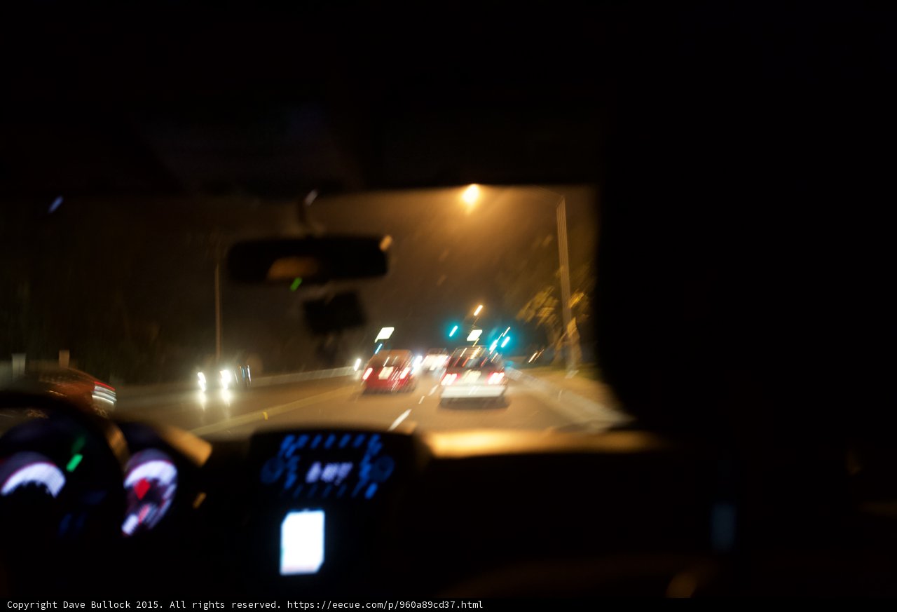 Night Drive on a Busy Street