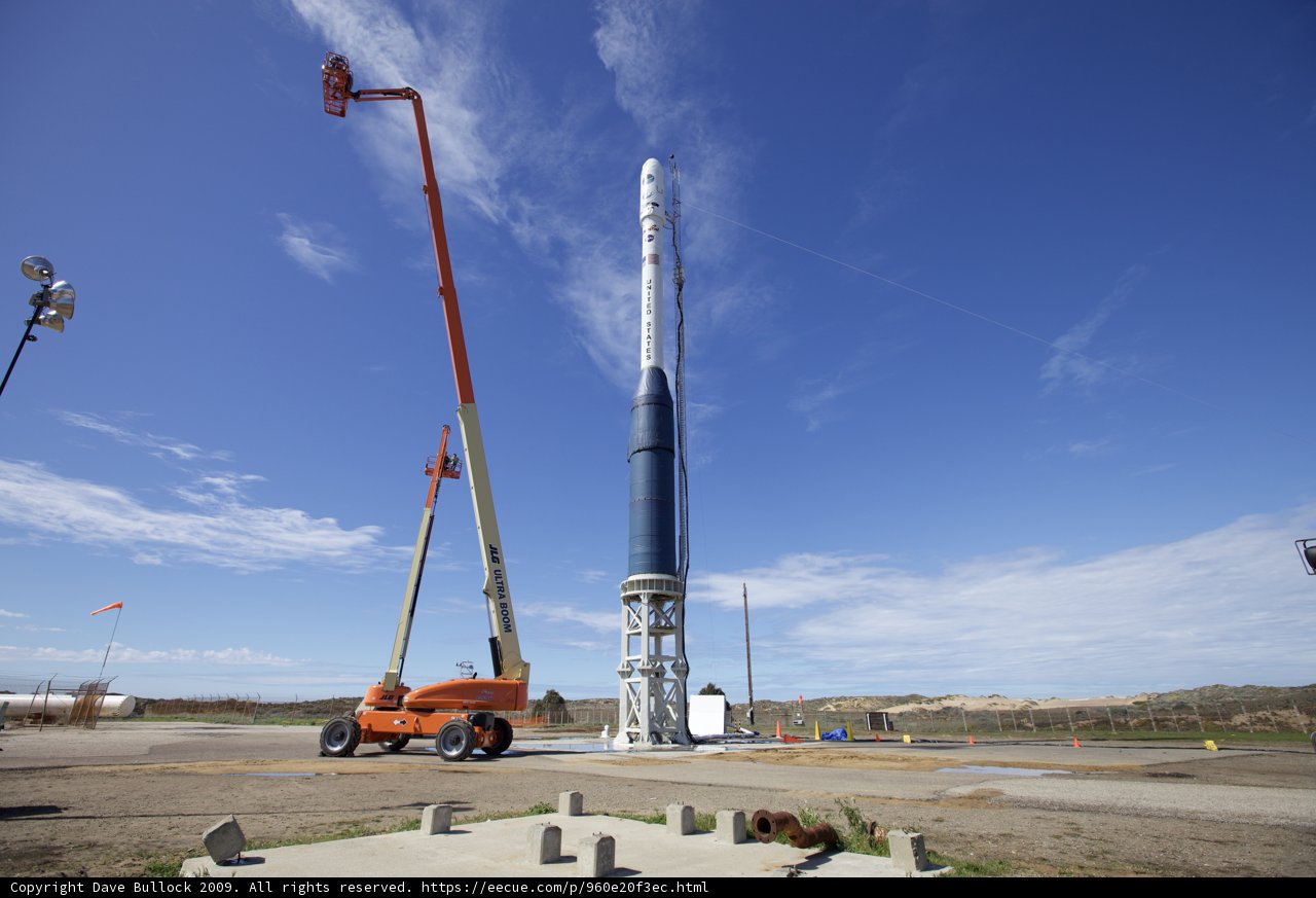 Towering Rocket on the Launching Pad